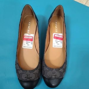 Black Coach ballet flats 10